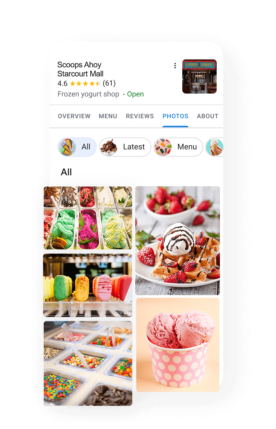 Posting photos on Google Business Profile