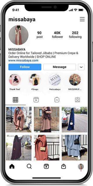 Instagram Marketing for MISSABAYA